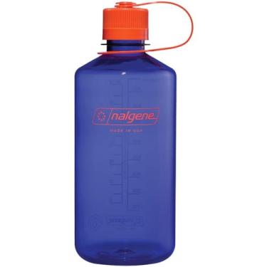 Imagem de Nalgene Garrafa de água Sustain Tritan livre de BPA feita com material derivado de 50% de resíduos de plástico (usando equilíbrio de massa certificado ISCC), 946 ml, boca estreita, pervinca