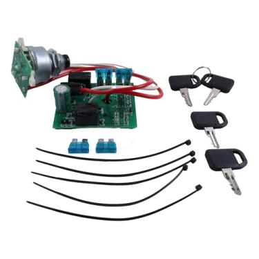 Imagem de YLQASOON Módulo de interruptor de ignição com 2 teclas AM119999 AM124137 AM131841 compatível com John Deere 325, 335, 345 com números de série 0000001 a 070000, número de série 0-70000