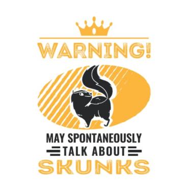 Imagem de Stinktier Notizbuch: May spontaneously talk about Skunks Stinktier / 6x9 Zoll / 120 karierte Seiten