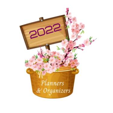 Imagem de 2022 planners and organizers: 2022 Calendar- Yearly Goals- Important date- Financial Goals- Daily Planner With Hourly Schedule- Weekly Meal Tracker- ... Online Orders Tracker & contact address list