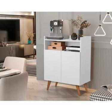 Imagem de Aparador Cantinho Do Café Balcão Buffet Wind Retro 2 Portas Branco - V