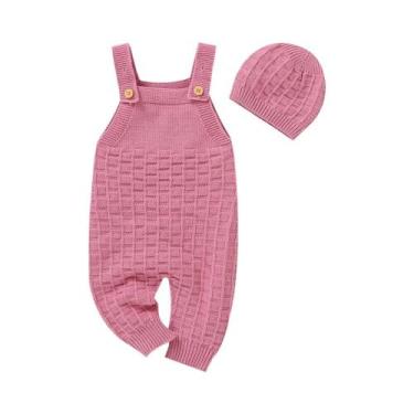 Imagem de Macacão e Chapéu de Malha para Bebê Recém-nascido (0-18 meses), 3 milh