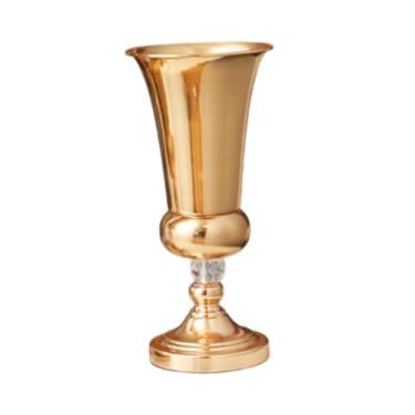 Imagem de WeiLaiKeQi Vaso de trompete de flores de casamento Vaso central peça de mesa moderna Arranjos de flores Decoração em casa para banquetes de aniversário, S