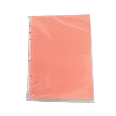 Imagem de Caderno Disco em PP A4 com 80 Folhas Rosa Claro Yins Paper, Rosa claro