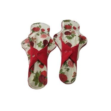 Imagem de Kit 4 absorventes ecológicos - noturno - Ateliê Pequenas Fofuras