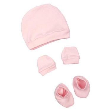 Imagem de Kit Com Touca Luva Sapatinho Gramado Bebê Meninas e Meninos - Koala Ba
