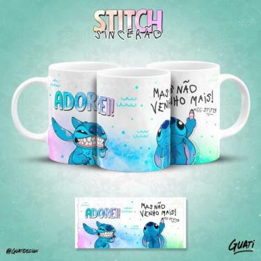 Imagem de Caneca do Stitch Sincero frases que toda pessoa irônica tem! - Pammy S