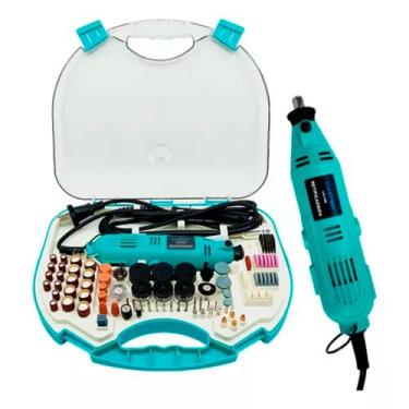 Imagem de Mini Retífica Profissional 110V Kit Completo 259 Peças - Lua