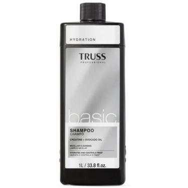 Imagem de Shampoo Hydration Basic Truss 1L Limpeza Micelar Hidratação Controle d