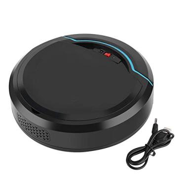 Imagem de Usb Recarregável Automático Inteligente robô Vácuo Casa Mapeamento Piso Aspirador Robótico Máquina de Varredura Doméstica (Preto)