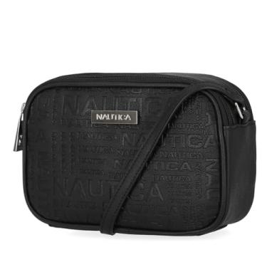 Imagem de Nautica Bolsa transversal ajustável para câmera Candid, em relevo (preto)
