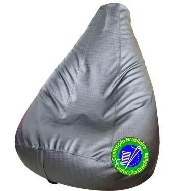 Imagem de Puff Pera Executive Luxo Fino Acabamento Metalizado Home Office sem Enchimento