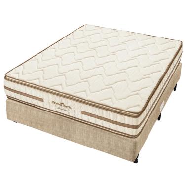Imagem de Conjunto Box Casal Espuma D33 Americanflex Clinoflex Bambu 138x188x66cm