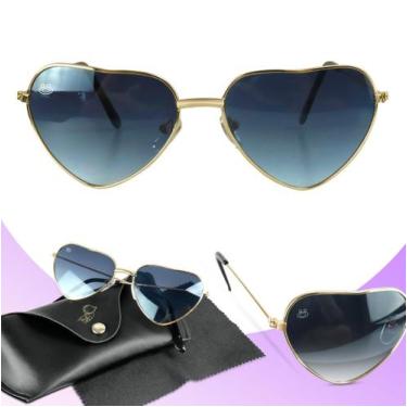 Imagem de Óculos Infantil premium Coração aço garantia nota fiscal - Orizom