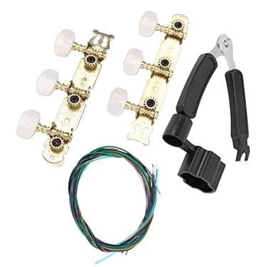 Imagem de Conjunto de enrolador de cordas 3 em 1, kit de substituição de cordas de guitarra para reparo de guitarras clássicas