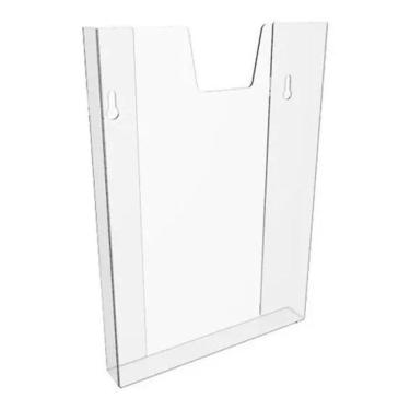 Imagem de Display Porta Folder Acrílico Suporte De Papel A4