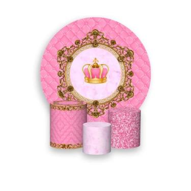 Imagem de Kit Painel de Festa Redondo e Capas De Cilindro - Diversos Temas - Via