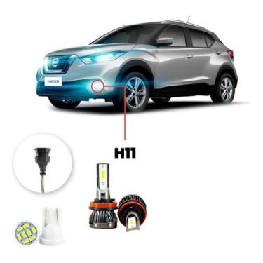 Imagem de Ultra Led Nano 22000lm Nissan Kicks 2017-2021 Farol De Milha - LUXLED 