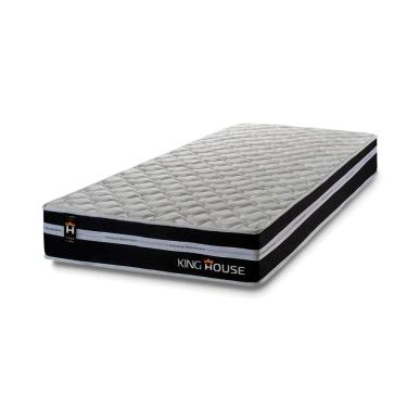 Imagem de Colchão Solteiro Durham 96x203x22 Preto c/ Molas Ensacadas - King House