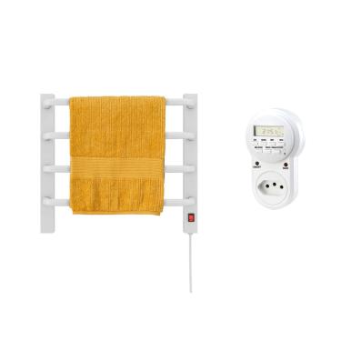 Imagem de Toalheiro Termico Mini Branco 220V Esquerdo + Timer Digital Kzi