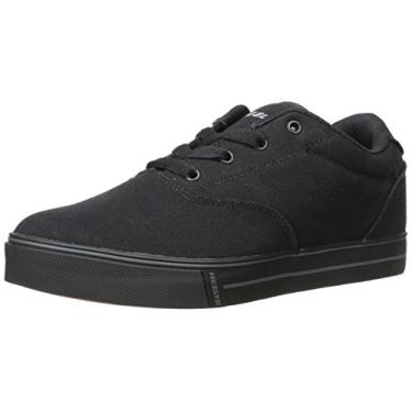 Imagem de Heelys Tênis de skate Launch (bebê/criança pequena/criança grande), Lona preta, 13 Little Kid