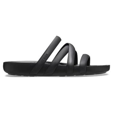 Imagem de Crocs Sandálias femininas Splash Strappy, Preto, 33
