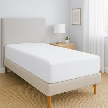 Imagem de Lençol Solteiro Avulso 600 Fios Percal Egípcio 100% Algodão Egípcio Macio e Resistente (Branco)