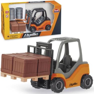 Imagem de Brinquedo Colecionável Miniatura Empilhadeira Agile Working - Genérico