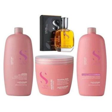 Imagem de Kit alfaparf sdl moisture 3 itens + cristalli liquidi 50 ml