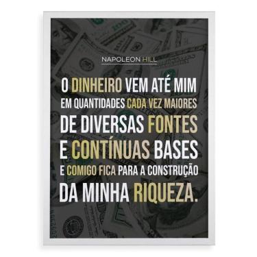 Imagem de Quadro Lei Da Atração - Napoleon Hill 24X18Cm