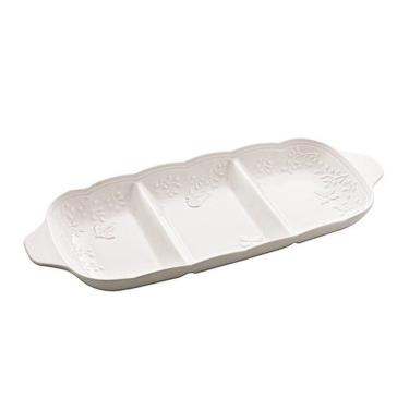 Imagem de Petisqueira C/3 Divisorias De Porcelana New Bone Butterfly