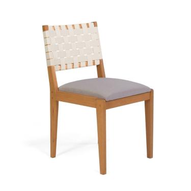 Imagem de Cadeira - Clarice Assento Estofado Eucalipto Yescasa Marrom