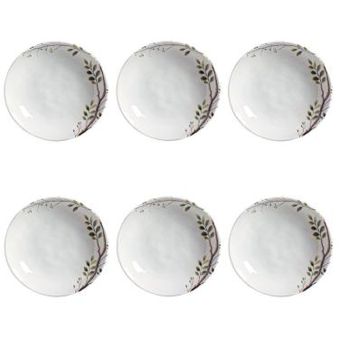 Imagem de Conjunto De Pratos Fundos 06 Peças Bio Birdy Porto Brasil