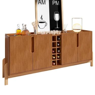 Imagem de Buffet Aparador Lizz 190cm 4 Portas Com Adega Cedro - Casa D Cedro