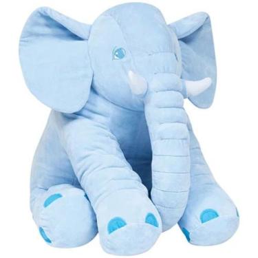 Imagem de Almofada Elefante Gigante 60cm Rosa Azul Cinza Buba - Mundo dos Baixin