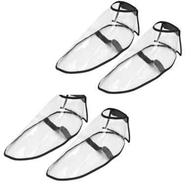 Imagem de 2 conjuntos de 4 peças de ferramentas de salão de cabeleireiro, ferramentas anti-quebra de cabelo, capas de sapatos de modelagem, anti-corte de salão de cabeleireiro e proteção para os pés, adequado