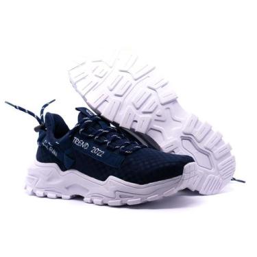 Imagem de Kit 2 Tênis Masculino Rekoba Live For Fun Original, Marinho, 43