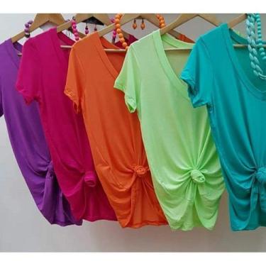 Imagem de Blusa feminina podrinha manga curta fashion - Filó Modas, g, Verde ban