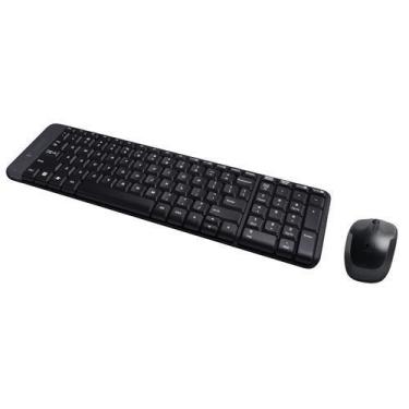 Imagem de Kit Teclado e Mouse Wireless Logitech MK220 Preto - 920-004431