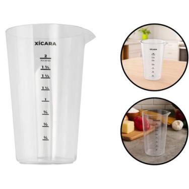 Imagem de Copo Plástico Dosador Medidor Graduado Para Ingredientes Receitas Cozi