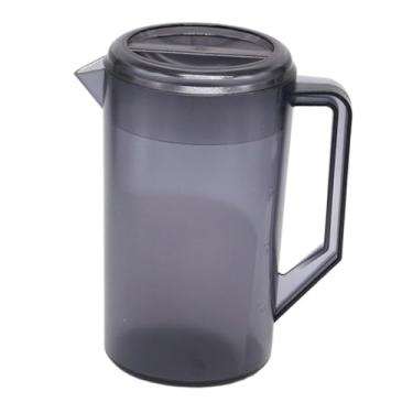 Imagem de IEUDNS Jarro de água, bule, jarra, recipiente grande à prova de vazamentos, jarra de bebida doméstica, utensílios para bebidas, verão, cozinha ao ar livre, Cinza