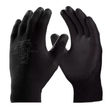 Imagem de Luva De Nylon C/Banho Poliuretano Preta Ca 29014  - Danny Danny |Tamanho XG (10)