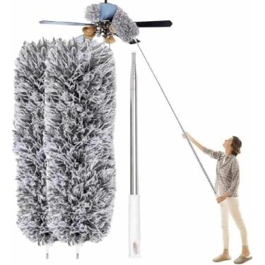 Imagem de Espanador 280 Centímetros Ajustável Telescópica Dobra Duster Telhado Teia Teto Cama Mesa Escova De Limpeza De Poeira(Espanador 280cm (AB-1073)-2 Unidades)