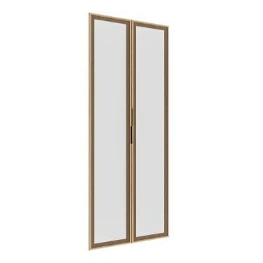 Imagem de Kit 2 Portas Reflecta Para Guarda-roupa Modular 80cm Jade Cabecasa Madeiramadeira Avelã
