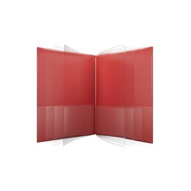 Imagem de Organizador de vários bolsos Nicky's®, pasta de 10 ou 14 páginas, à prova d'água, patenteado resistente a rasgos, plástico flexível, feito com orgulho nos EUA, substituto de fichário. (Vermelho 14 em