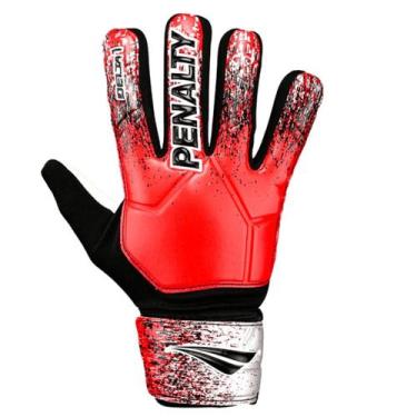 Imagem de Luva de goleiro infantil penalty delta 1 xxiii 620305, Vermelho preto 
