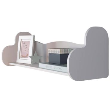 Imagem de Prateleira Decorativa Nicho Infantil MDF 91X30 cm Branco ARLY