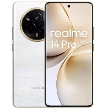 Imagem de Smartphone Realme 14 Pro 5G 256GB, 12GB RAM, Tela 6,77, OLED 120Hz, Câ