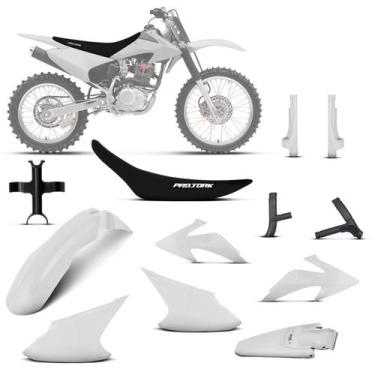 Imagem de Kit Plástico Crf 230f 2008 À 2014 - Pro tork, Branco