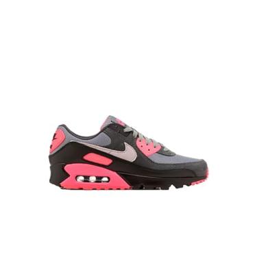 Imagem de Nike Tênis masculino Air Max 90 (DM0029-010, cinza claro/rosa hiper/preto/cinza lobo), Cinza claro/rosa hiperativo, 42